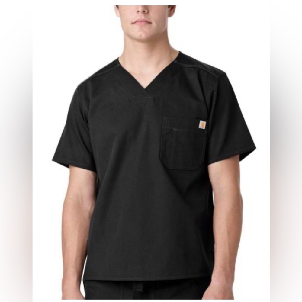 Carhartt C15108 Men's Ripstop Utility V-Neck Work Top – Black 🖤🧰